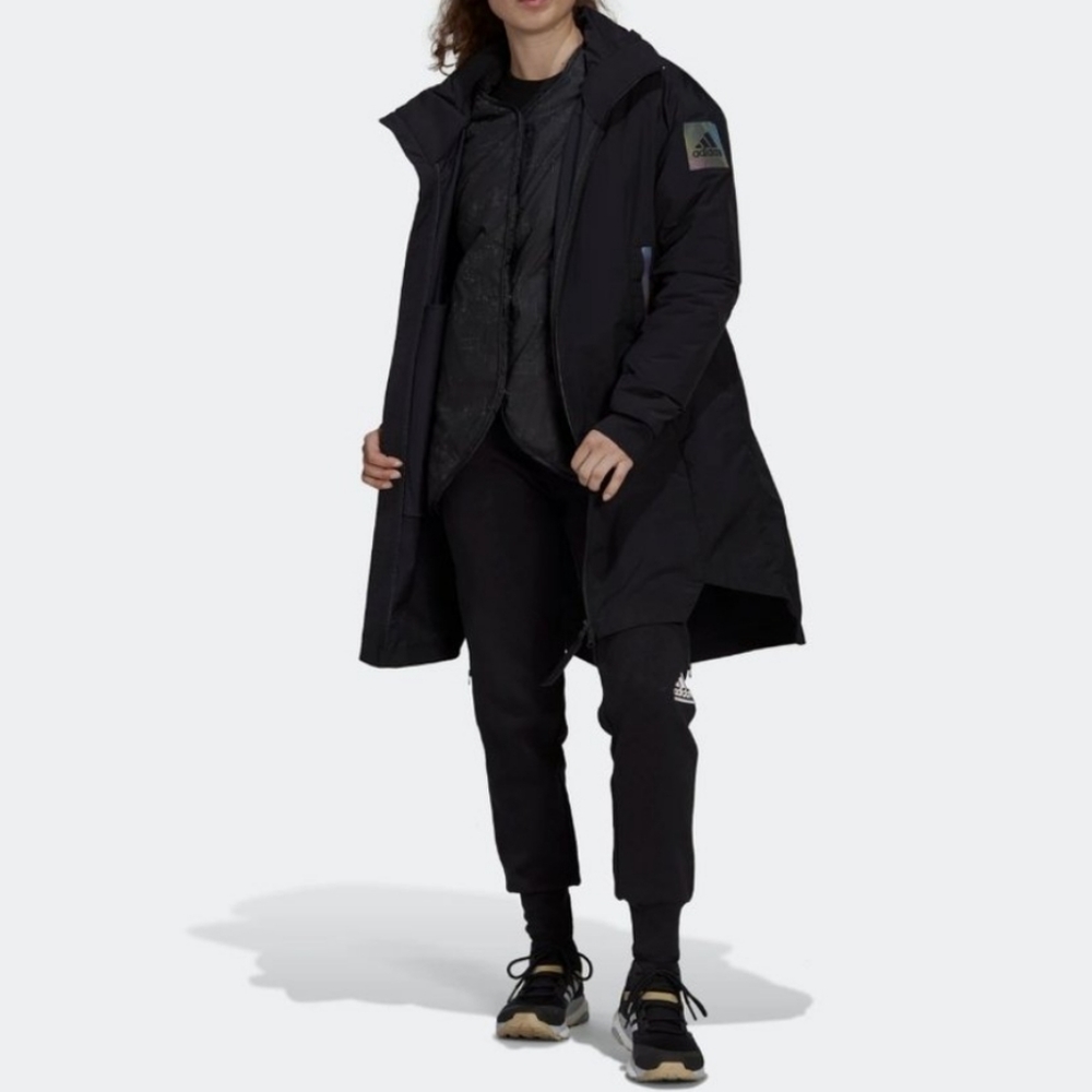 NEW NWT multi Womens Adidas Black MYSHELTER 4 in 1 Versatile Parka GL1003
